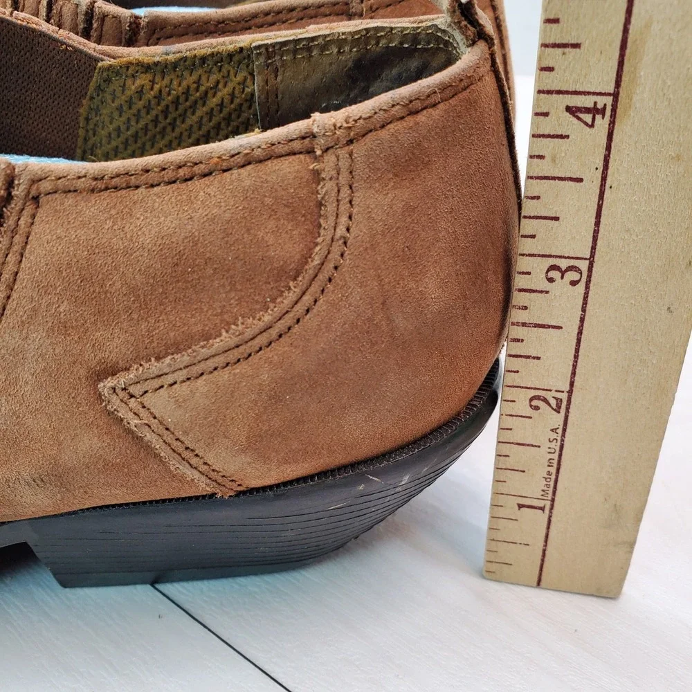 Zodiac‎ Dazey Tan Suede Western Pointed Toe Ankle Boots W 8.5 M Boho Festival